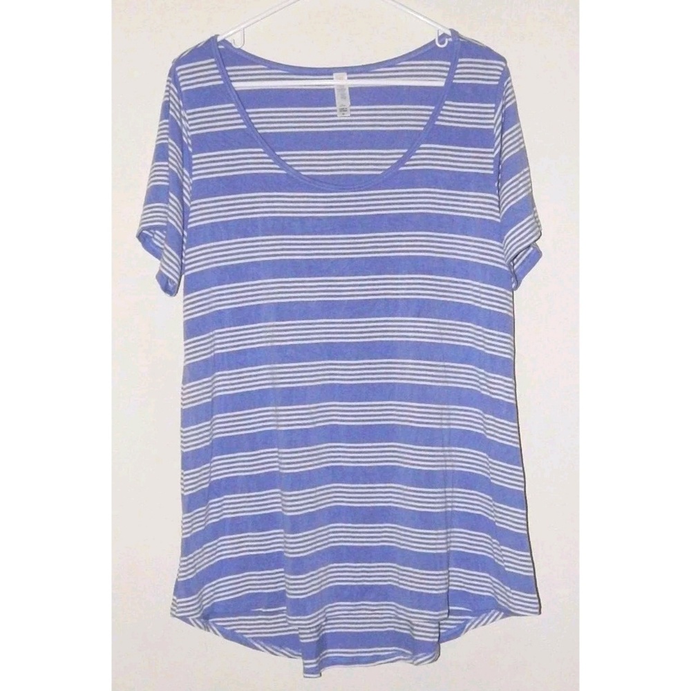 LuLaRoe Classic Tee Size XL Purple Striped